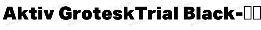 Aktiv GroteskTrial Black字体转换